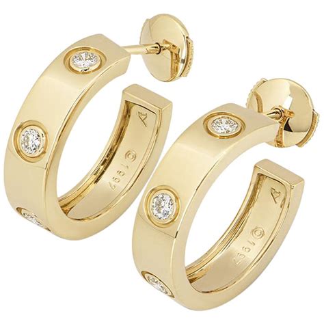 cartier earring dupe|cartier style hoop earrings.